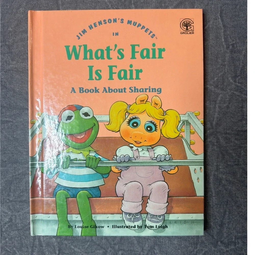 Grolier Muppet Kids Values to Grow On Hardcover Book Lot of 6 Jim Henson 1992